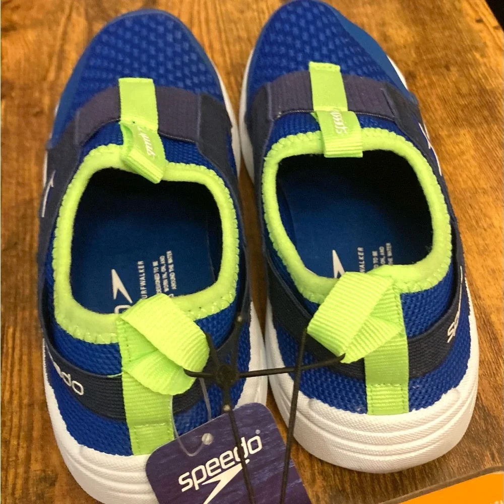 Speedo Junior Pull on Water Shoes - Blue Size Small (13/1) new